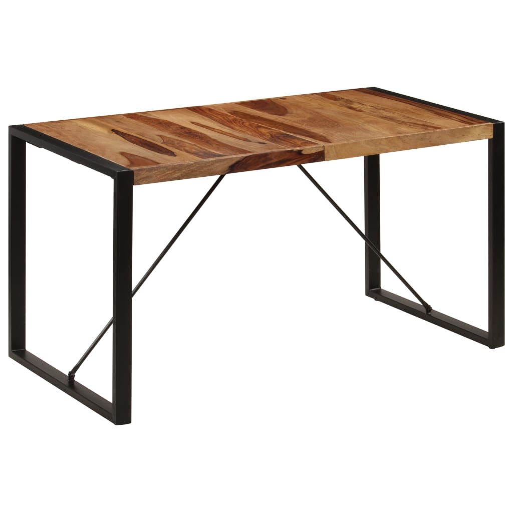Esstisch 140 x 70 x 75 cm Massivholz Akazie