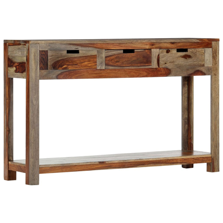 Konsolentisch mit 3 Schubladen 120x30x75 cm Massivholz Akazie