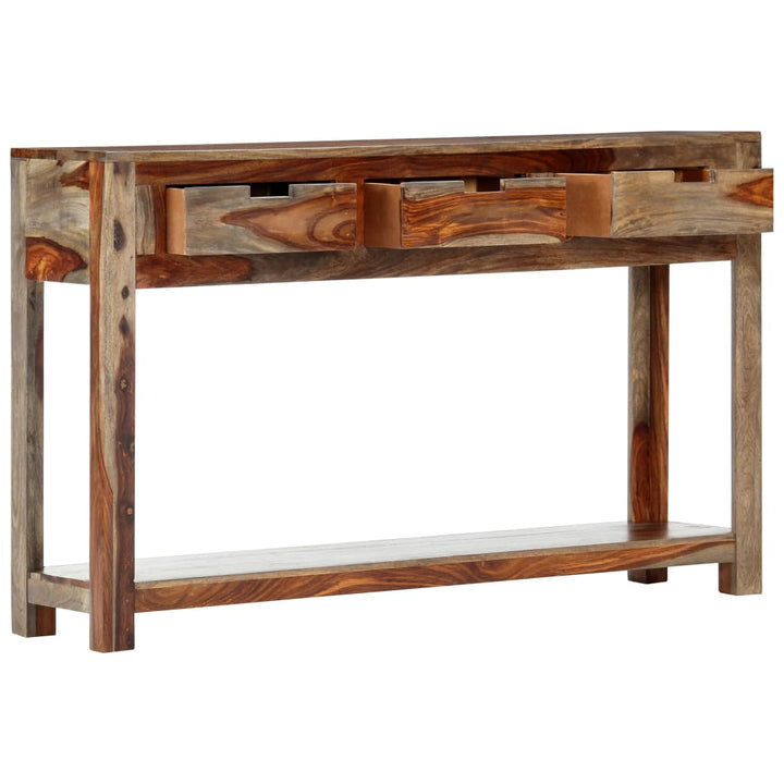 Konsolentisch mit 3 Schubladen 120x30x75 cm Massivholz Akazie