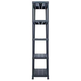 Lagerregal Schwarz 500 kg 90 x 60 x 180 cm Kunststoff