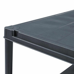 Lagerregal Schwarz 500 kg 90 x 60 x 180 cm Kunststoff