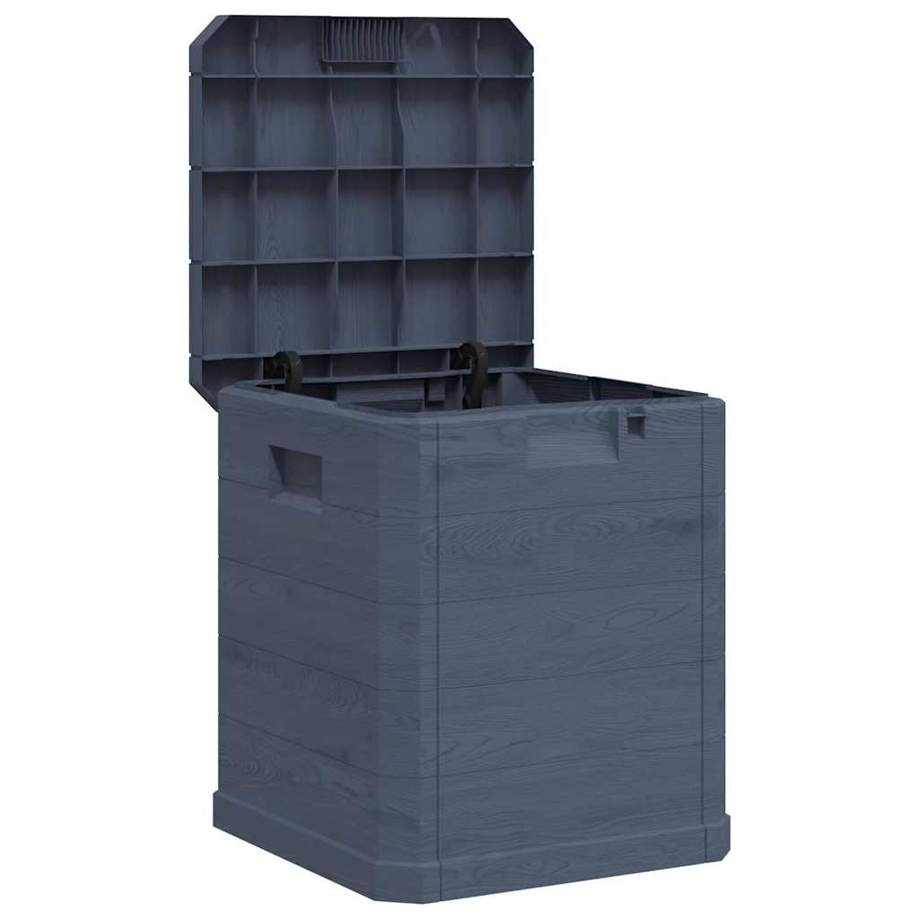 Garten-Aufbewahrungsbox 90 L Anthrazit