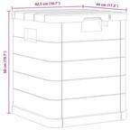 Garten-Aufbewahrungsbox 90 L Anthrazit