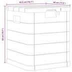 Garten-Aufbewahrungsbox 90 L Braun
