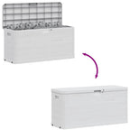 Garten-Aufbewahrungsbox 280 L Hellgrau