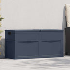 Garten-Aufbewahrungsbox 320 L Schwarz