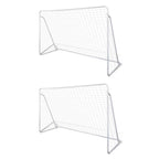 Fußball-Tornetze 2 Stück 240 x 90 x 150 cm Stahl