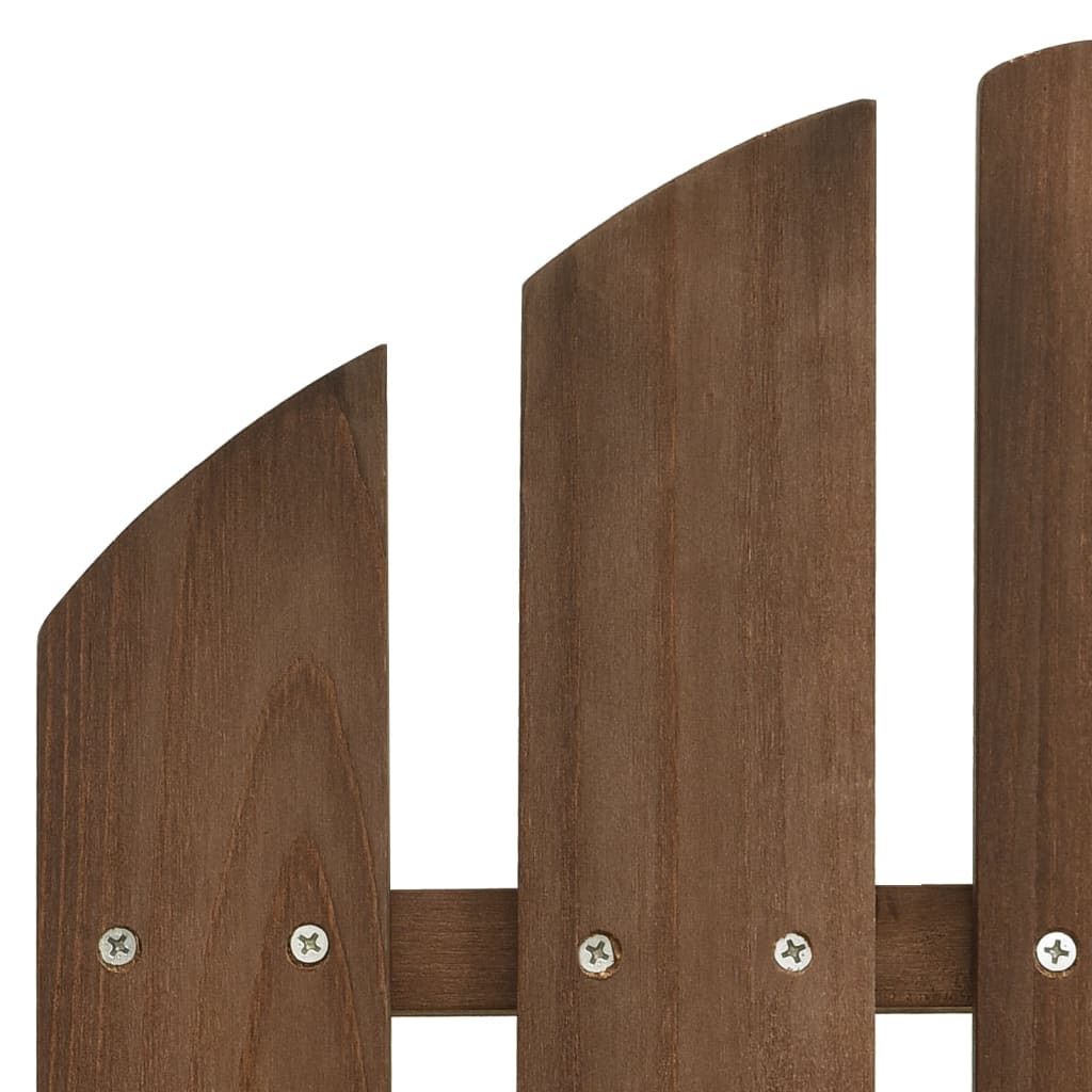Garten-Schaukelstuhl Holz Braun
