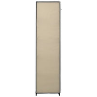 Faltschrank Creme 110x45x175 cm Stoff