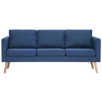 3-Sitzer-Sofa Stoff Blau