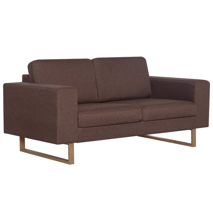 2-Sitzer-Sofa Stoff Braun