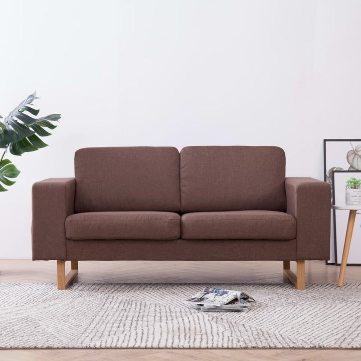 2-Sitzer-Sofa Stoff Braun