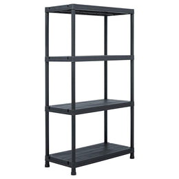 Lagerregale 2 Stk. Schwarz 60 x 30 x 138 cm Kunststoff