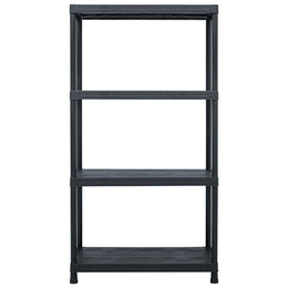 Lagerregale 5 Stk. Schwarz 60 x 30 x 138 cm Kunststoff