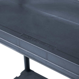 Lagerregale 2 Stk. Schwarz 125 kg 60 x 30 x 180 cm Kunststoff