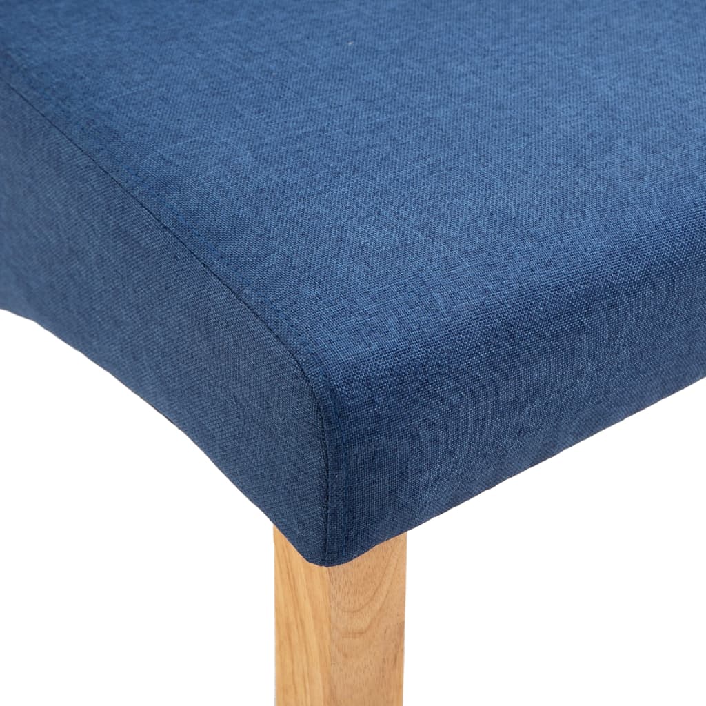 Esszimmerstühle 4 Stk. Blau Stoff