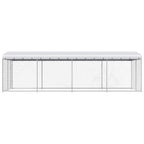 Outdoor-Hundezwinger mit Überdachung 7,6x3,8x2,3 m