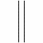 Wand-Weinregale für 12 Flaschen 2 Stk. Schwarz Eisen
