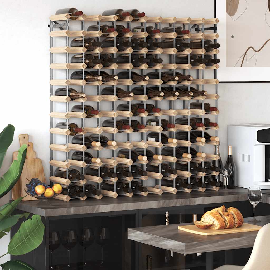 Weinregal für 120 Flaschen Massivholz Kiefer