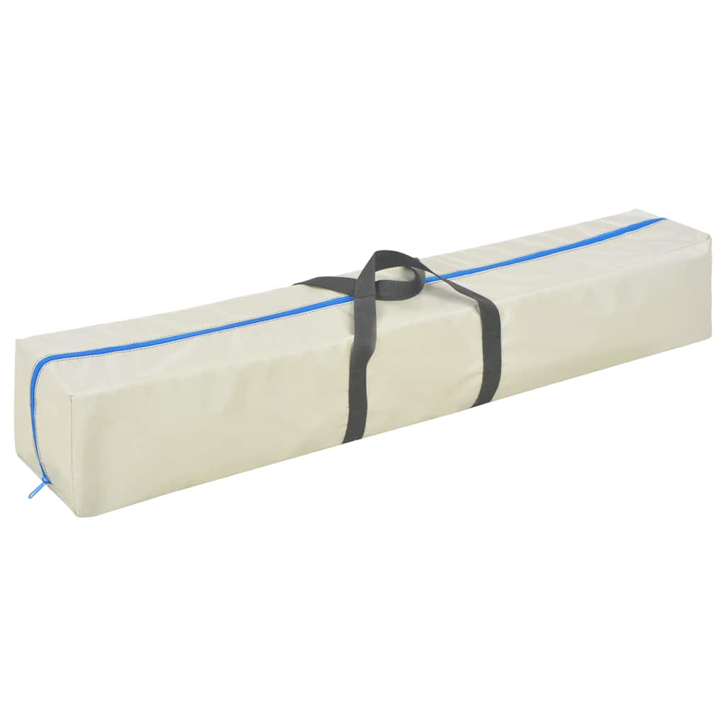 Aufblasbare Gymnastikmatte mit Pumpe 300x100x10 cm PVC Blau