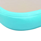 Aufblasbare Gymnastikmatte mit Pumpe 300x100x10 cm PVC Grün