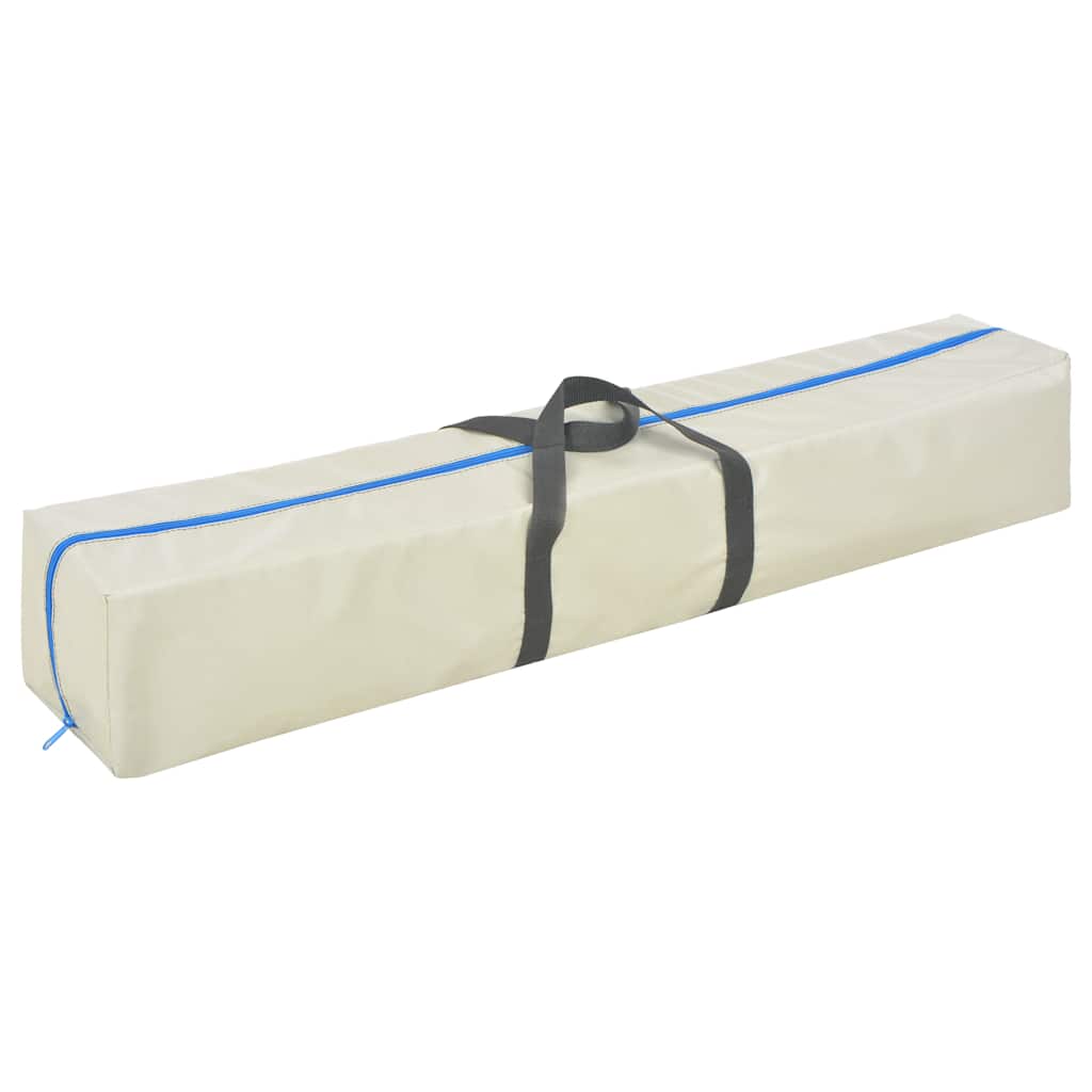 Aufblasbare Gymnastikmatte mit Pumpe 400x100x10 cm PVC Rosa