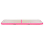 Aufblasbare Gymnastikmatte mit Pumpe 500x100x10 cm PVC Rosa