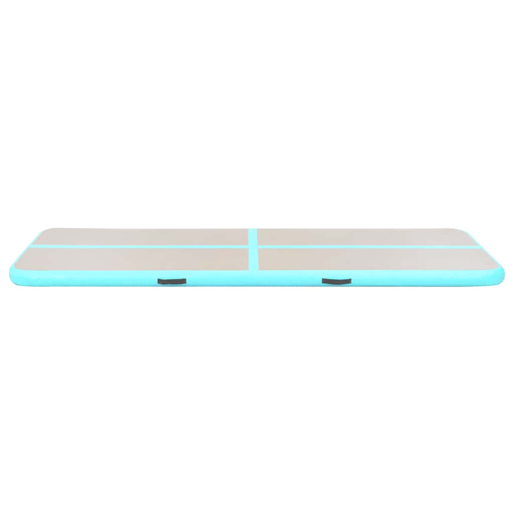 Aufblasbares Gymnastik-Kissen mit Pumpe 500x100x10 cm PVC Grün