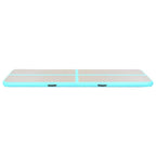 Aufblasbare Gymnastikmatte mit Pumpe 600x100x10 cm PVC Grün