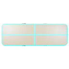 Aufblasbare Gymnastikmatte mit Pumpe 700x100x10 cm PVC Grün