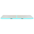 Aufblasbare Gymnastikmatte mit Pumpe 800x100x10 cm PVC Grün