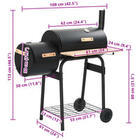 Klassischer Holzkohlegrill Barbecue Smoker