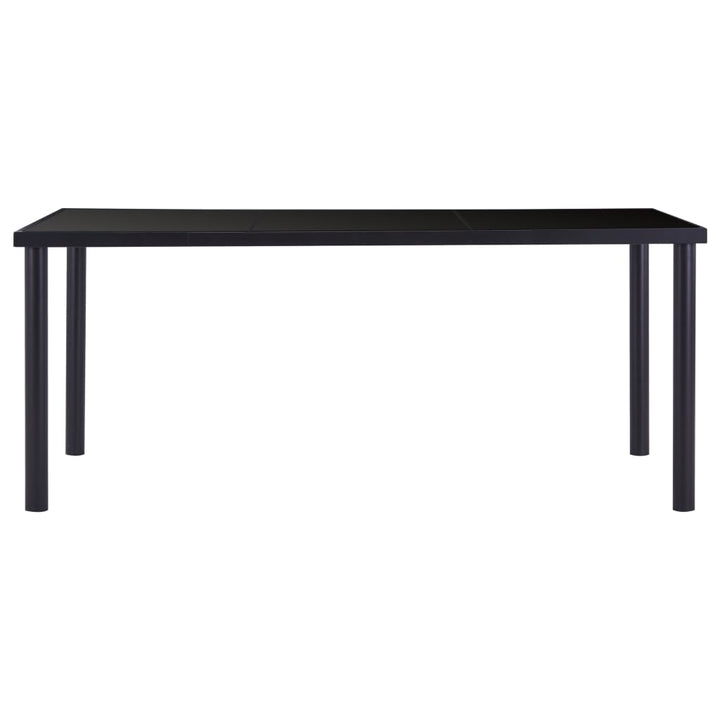Esstisch Schwarz 180 x 90 x 75 cm Hartglas