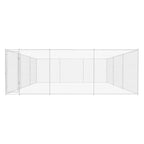 Outdoor-Hundezwinger Verzinkter Stahl 570x570x185 cm
