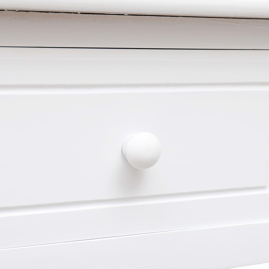 Schreibtisch Weiß 110×45×76 cm Holz