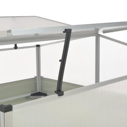 vidaXL Gewächshaus Braun 100 x 100 x 85 cm Verzinkter Stahl