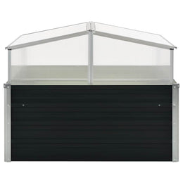 vidaXL Gewächshaus Anthrazit 100x100x77 cm Verzinkter Stahl