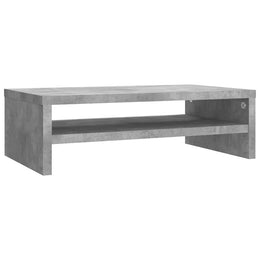 Monitorerhöhung 42 × 24 × 13 cm aus Holzwerkstoff - Betongrau