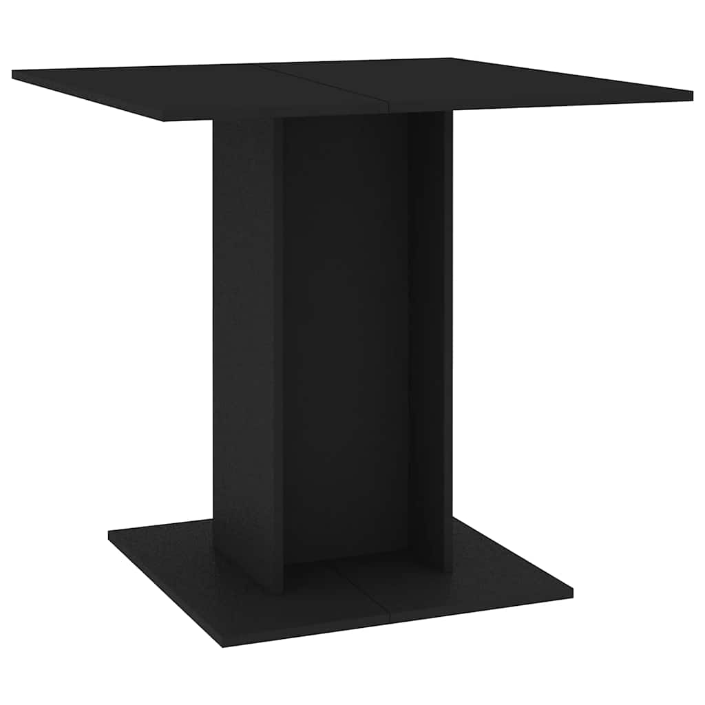 Esstisch Schwarz 80x80x75 cm Holzwerkstoff