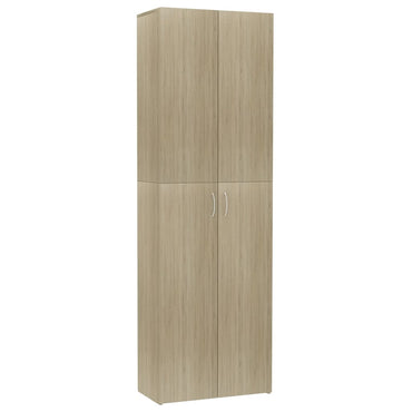 Büroschrank Sonoma-Eiche 60x32x190 cm Holzwerkstoff