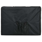 Massagetisch mit 4 Zonen Aluminiumrahmen Anthrazit 186×68 cm