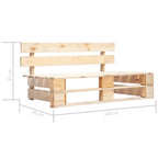 Outdoor-Bank Paletten Holz