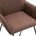 Esszimmerstühle 4 Stk. Braun Stoff