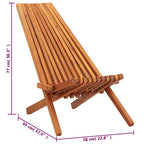Garten-Liegestuhl Klappbar Massivholz Akazie