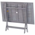 Klappbarer Gartentisch 120 x 70 x 75 cm Massivholz Akazie