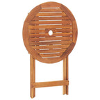 Gartentisch Klappbar 60x75 cm Massivholz Akazie