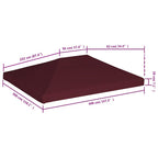 Pavillondach 310 g / m² 3x4 m Weinrot