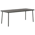 Gartentisch Dunkelgrau 180x83x72 cm Stahl