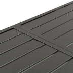 Gartentisch Dunkelgrau 180x83x72 cm Stahl