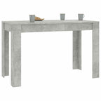 Esstisch Betongrau 120x60x76 cm Holzwerkstoff